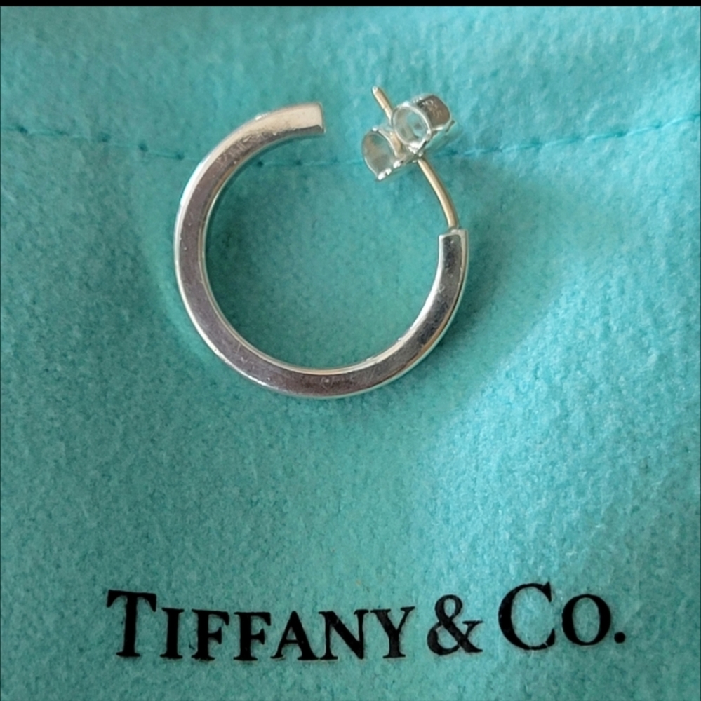Tiffany & Co. Sterling Silver Hoop Earring